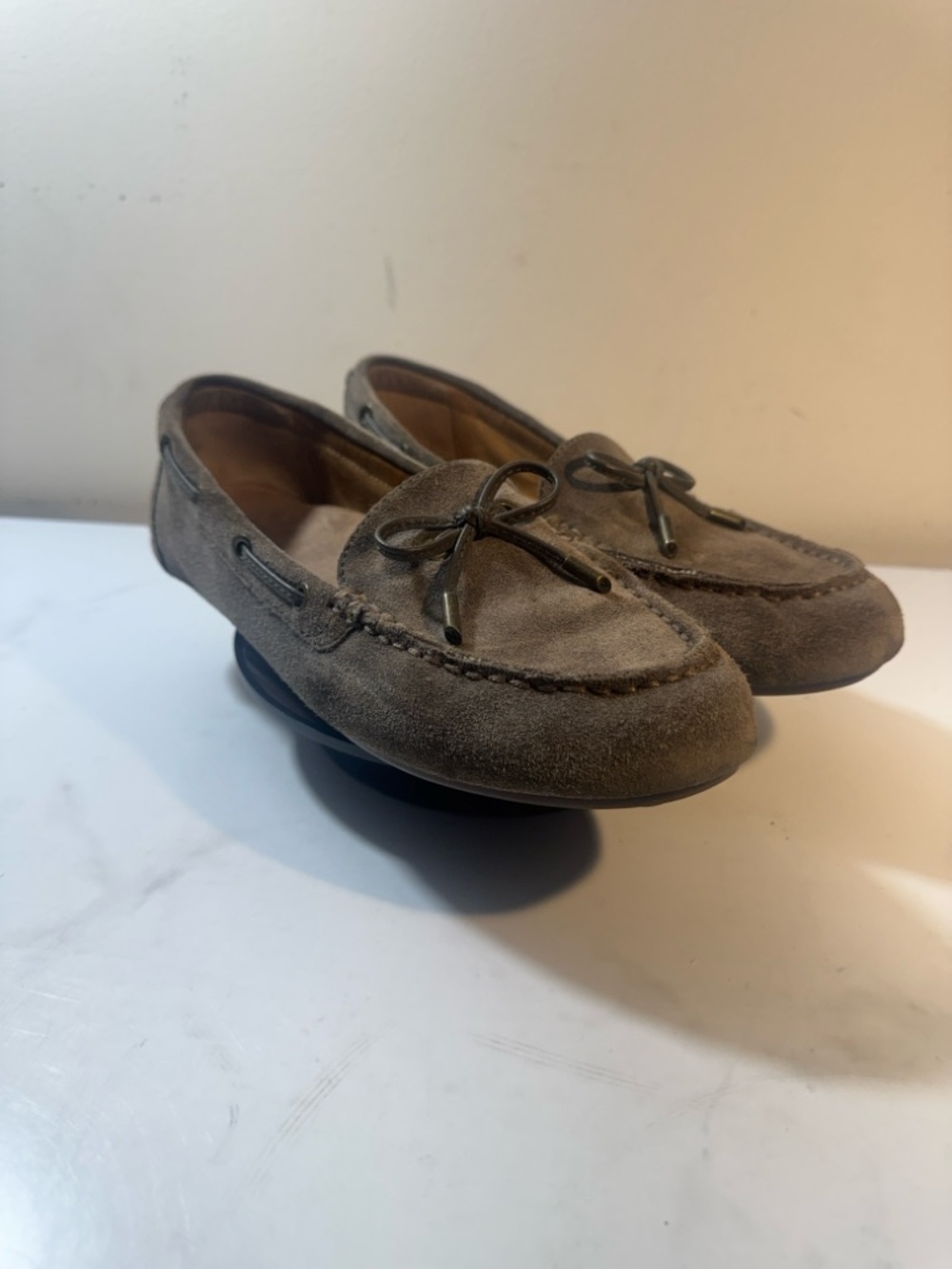 Vionic Virginia Dark Taupe Suede Women's Moccasin Loafers - Size 9 - Picture 4 of 9
